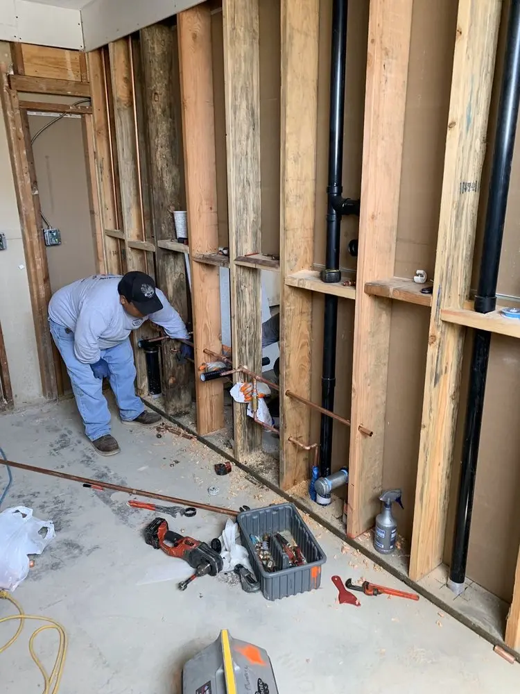 Commercial rough-in plumbing for Trenchless Sewer Repair in McLean